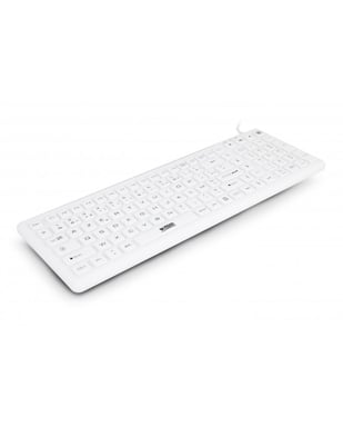 Urban Factory Sanee USB Teclado QWERTY Francés Blanco