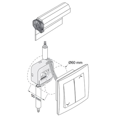 Somfy Micro-récepteur pour volet roulant motorisé