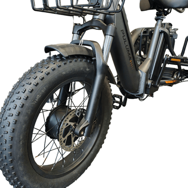 Triciclo elettrico cargo PULUMA SL001 a doppio motore, doppia batteria 48V 27Ah, 7 velocità con freni idraulici