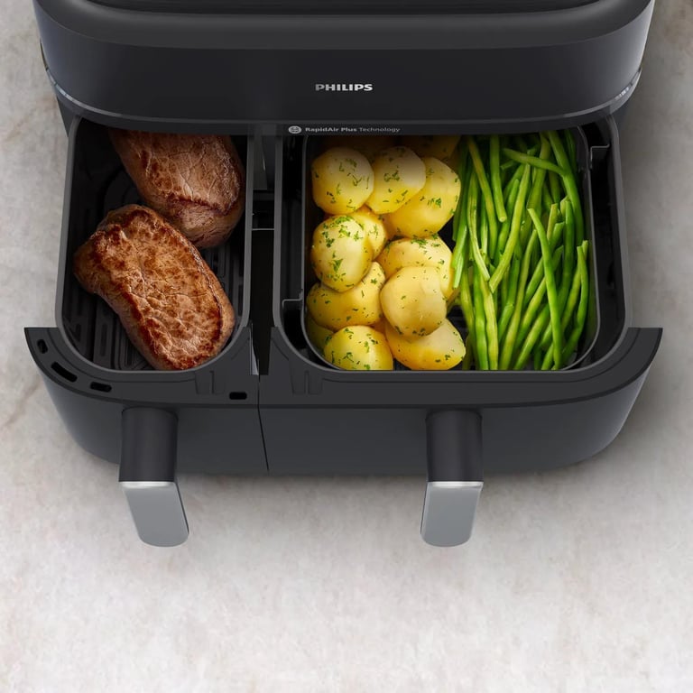 Friteuse Philips NA551/00 – 9L, 2750W, Double Bac Air Chaud - vue 3