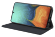 Custodia folio a conchiglia con slot per schede e supporto per Samsung Galaxy A71, nero