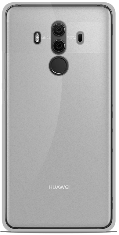 Coque silicone unie compatible Givré Blanc Huawei Mate 10 Pro