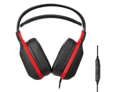 Subsonic SA5554 auricular y casco Auriculares Alámbrico Diadema Juego Negro, Rojo