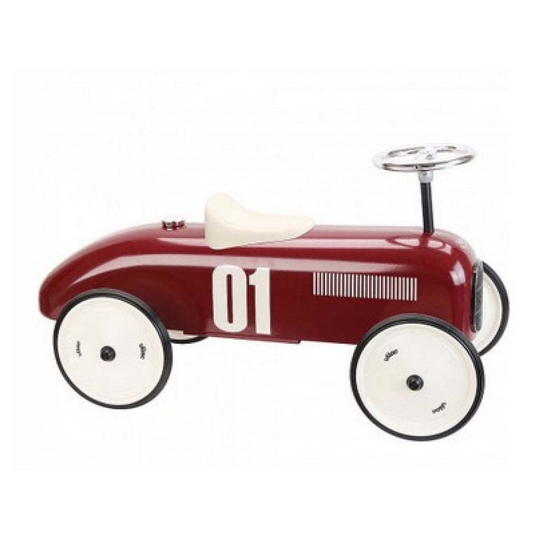 Porteur Voiture Vintage Bordeaux pour Enfants - Design Chic et Élégant - Neuf