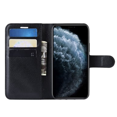 Coque Portefeuille pour ''IPHONE 13 Pro'' Simili-cuir Rabat Protection (NOIR)