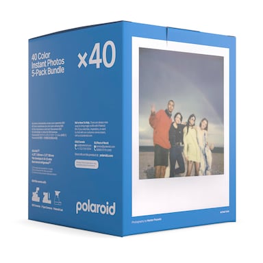Film instantané Polaroid Color 600 40 poses ISO 640 cadre blanc brillant 7,9 x 7,9 cm pour Polaroid 600