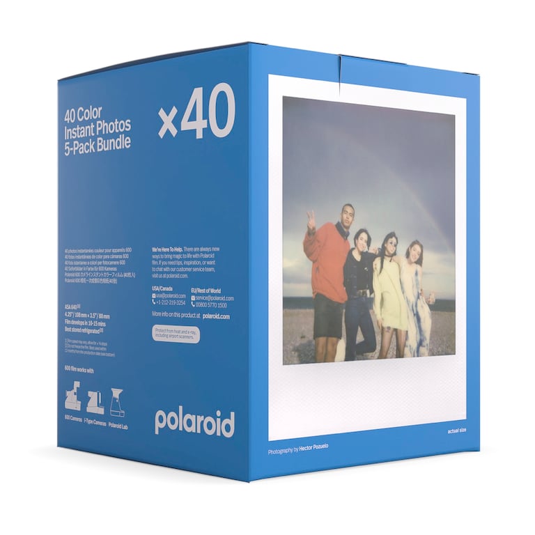 Pack de 40 Films Photo 600 Color pour Appareil Photo Instantané 600 Blanc - Neuf