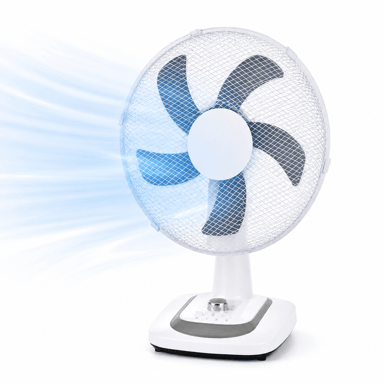 Ventilateur De Table 40 Cm – 50w Avec Minuteur