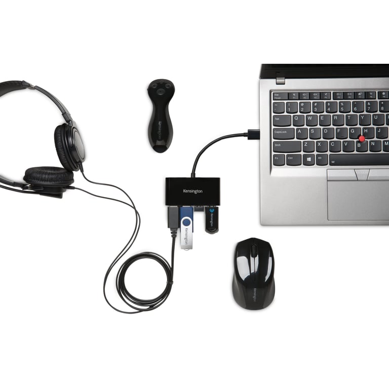 Concentrateur hub KENSINGTON UH4000 4 ports USB Externe - vue 4