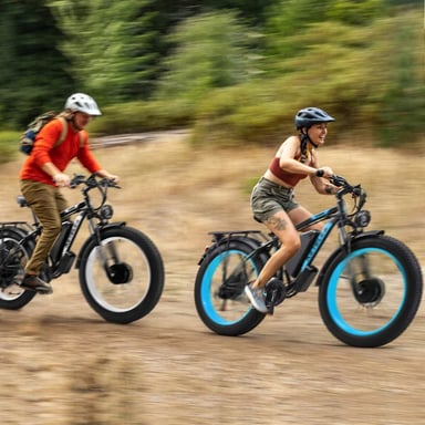 Vélo électrique KETELES K800, moteur 2000W, batterie 48V 23Ah, vitesse maximale 50 km/h, autonomie 100 km, pneus 26*4,0 pouces, noir et bleu.