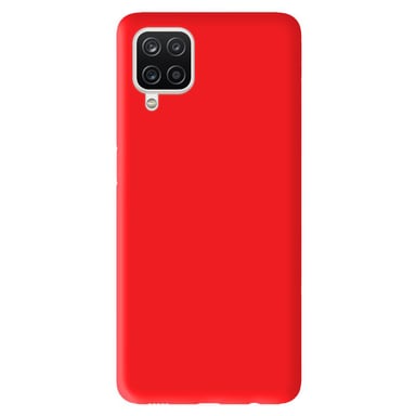 Coque silicone unie Mat Rouge compatible Samsung Galaxy A12 5G