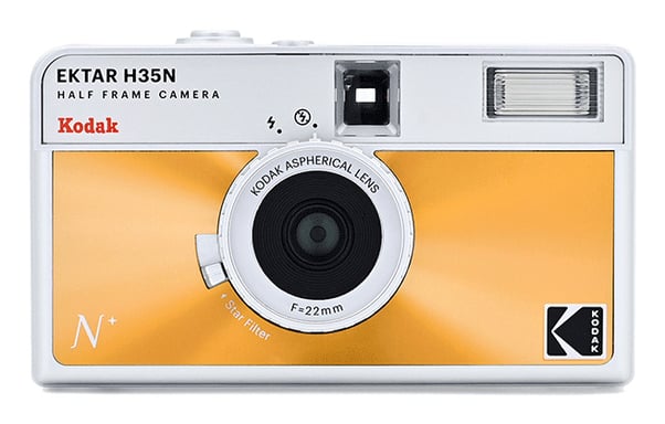 Kodak EKTAR H35N Caméra-film compact 35 mm Orange, Argent