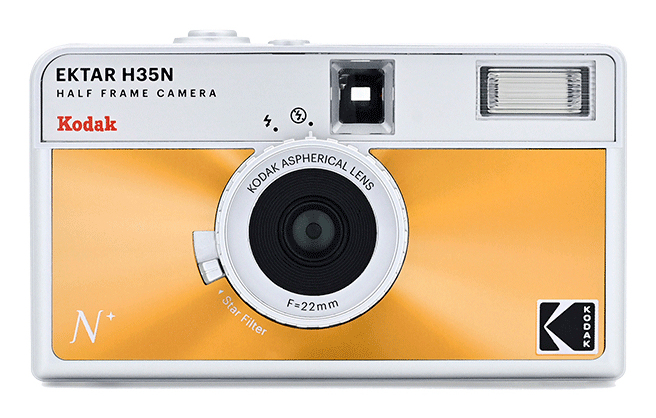 Kodak EKTAR H35N Caméra-film compact 35 mm Orange, Argent