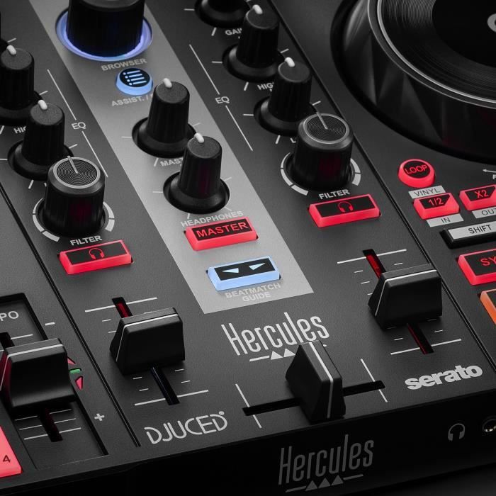 HERCULES DJ CONTROL INPULSE 200 MK2 Contrôleur DJ idéal pour apprendre à mixer Logiciels et tutoriels inclus - vue 4