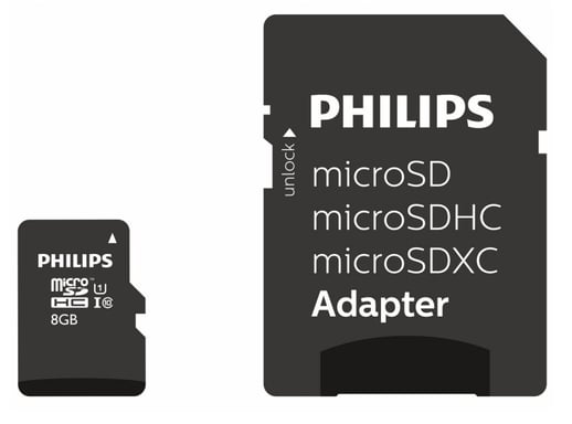 Philips FM08MP45B/00 8GB MicroSDHC UHS-I Classe 10 Memoria Flash