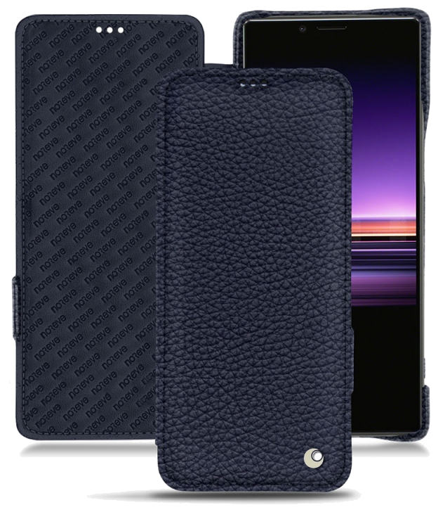 Housse cuir Sony Xperia 1 - Rabat horizontalBleu