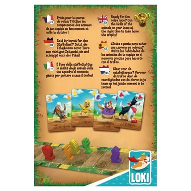 Farm and Furious : Jeu de cartes de course animalier palpitant