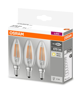 LEDVANCE 1214474 bombilla LED Blanco cálido 2700 K 4 W E14