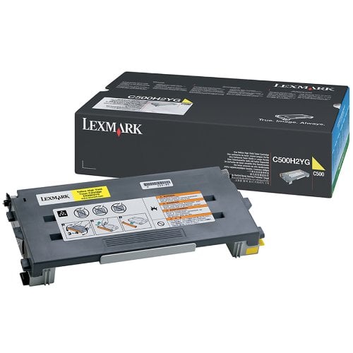 Lexmark C500H2YG Cartouche de toner longue duree jaune 3000 page Neuf - vue 2