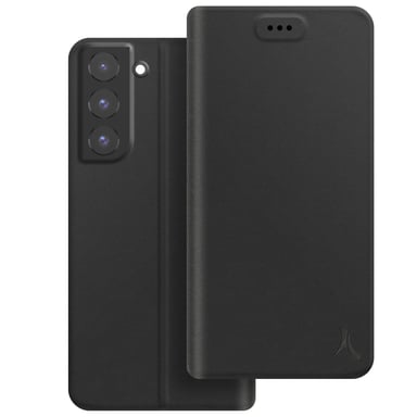 Akashi Estuche para Samsung Galaxy S22 Plus Soporte de Video y Tarjetero Negro