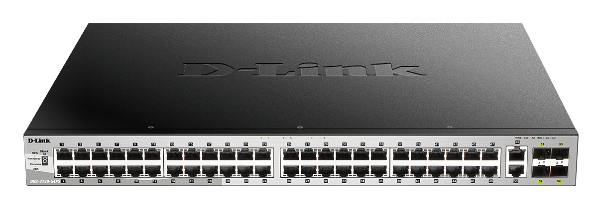 D Link 54 PORT POE STACKABLE SWITCH - vue 3