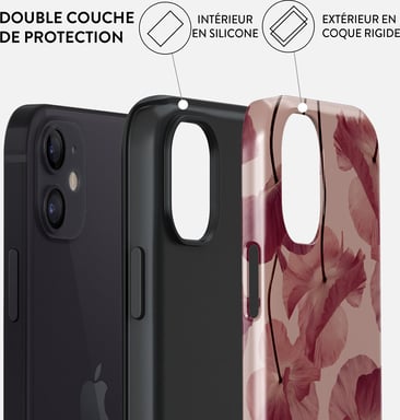 Burga Funda trasera para iPhone 12 Tough Motifs Tender Kiss Multicolor