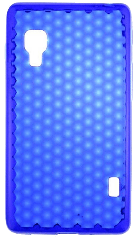 Coque silicone unie compatible Givré Bleu LG Optimus L5 II