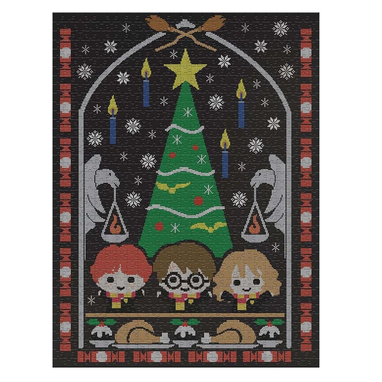 Harry Potter Puzzle 1000 pièces Vacances à Poudlard avec Boîte Décorative Neuf
