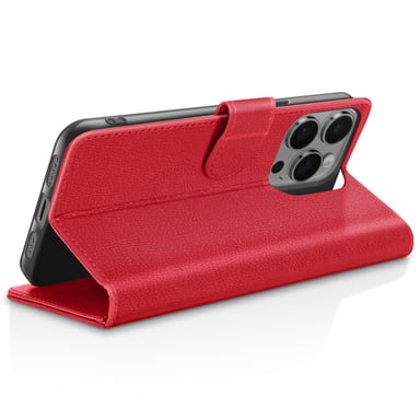 Custodia a portafoglio per iPhone 14 Pro con supporto e linguetta magnetica