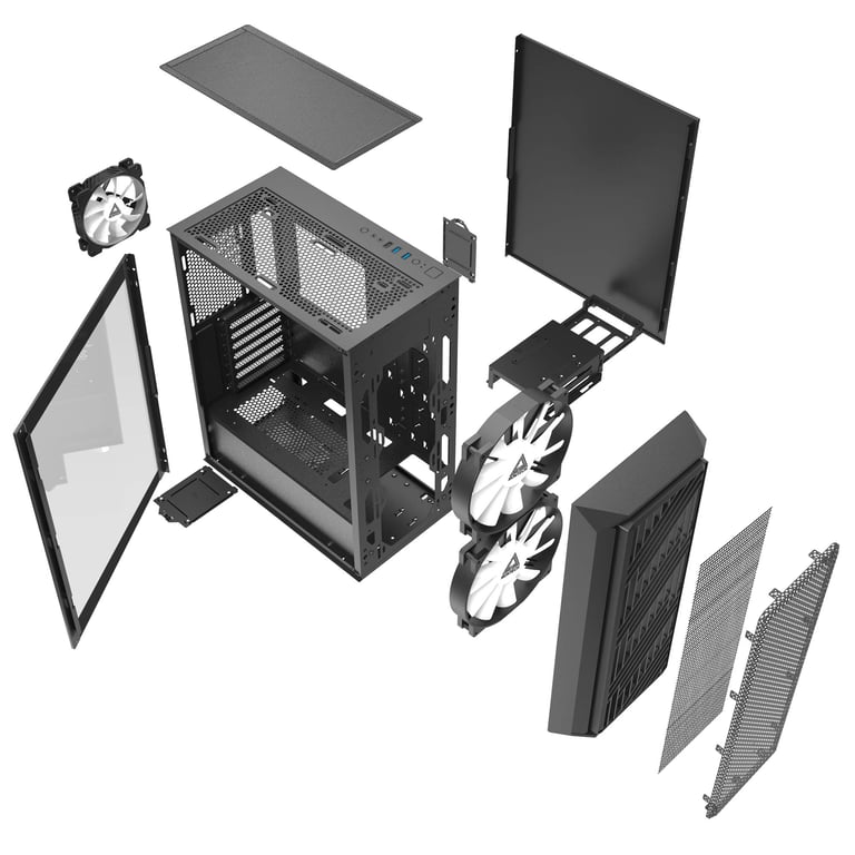 Montech Boitier Moyen Tour E ATX Air X RGB avec panneau vitré Neuf - vue 2