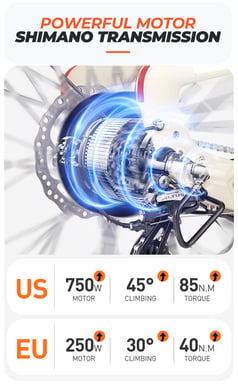 Vélo électrique en fibre de carbone MIHOGO AIR, autonomie de 206 km, double batterie, navigation intelligente, trajets urbains, Gris