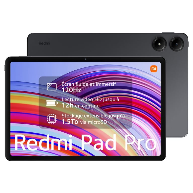 Redmi Pad Pro (12,1 ) Wifi, 128 Go, Gris - Neuf