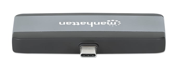 Manhattan 190404 base para portátil y replicador de puertos Alámbrico USB 3.2 Gen 2 (3.1 Gen 2) Type-C Gris