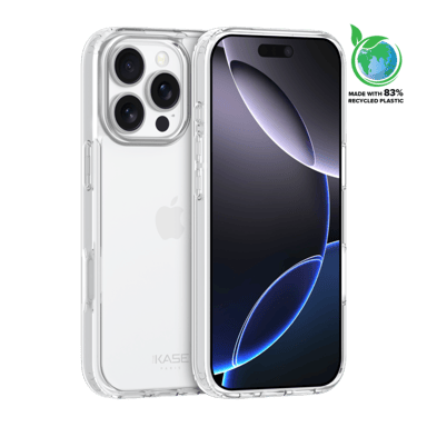 Funda híbrida transparente para Apple iPhone 16 Pro Max, resistente a los golpes y ecológica