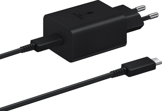 Cargador de red USB C ultrarrápido de 45 W (con cable) Negro SAMSUNG EP-T4510XBEGEU