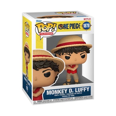 Figurine vinyle Funko Pop! Television One Piece Monkey D. Luffy 10,4 cm sous boîte vitrine multicolore