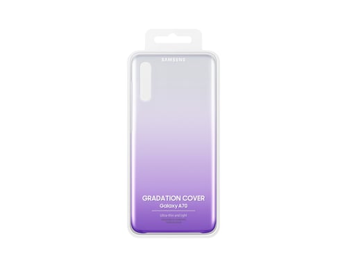 Custodia rigida Evolution Samsung viola e trasparente per Galaxy A70 A705