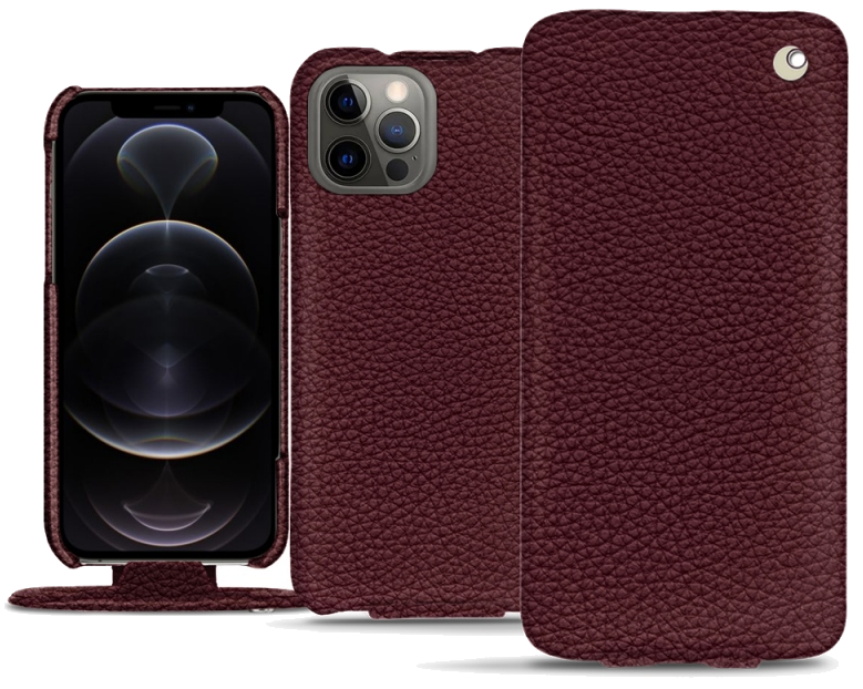 Housse cuir Apple iPhone 12 Pro Max - Rabat verticalViolet