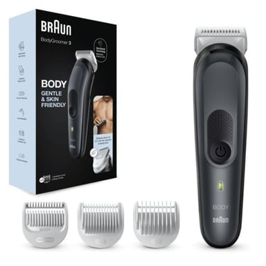 Braun BodyGroomer 3 BG3340 Nero, Grigio