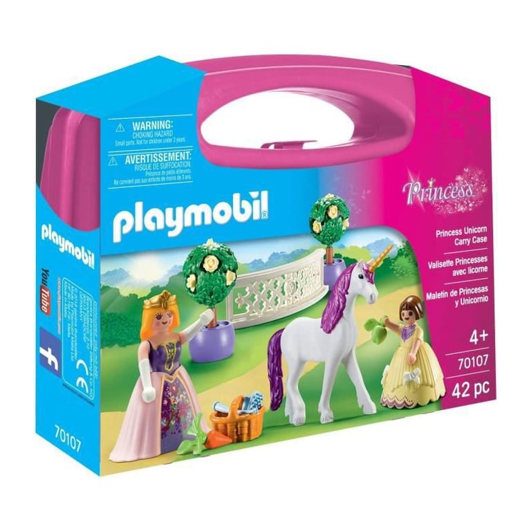 Valisette Princesses Avec Licorne 70107 Playmobil La Boîte - vue 2