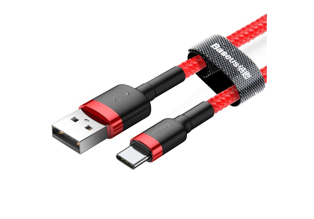 Baseus Cafule câble USB USB 2.0 2 m USB A USB C Rouge