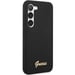 Étui Guess en silicone Vintage Gold Logo pour Samsung S23