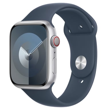 Sport Band pour Apple Watch Series 1 á 10 / SE / Ultra (2) (44/45/46/49 mm) - Taille S/M - Storm Blue
