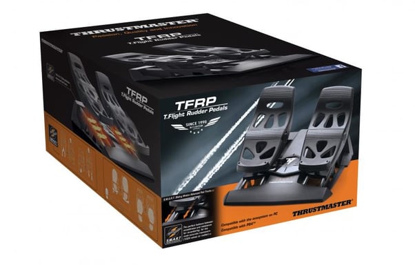 Thrustmaster T.Flight Pedali del timone Nero Pedali USB PC, PlayStation 4