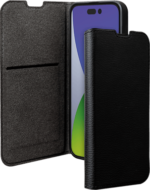 Folio iPhone 14 Pro Wallet Fonction Stand Noir - Certifié GRS Bigben