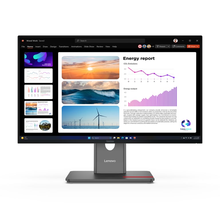 Lenovo ThinkVision P24Q 40 écran plat de PC 60 5 cm 23.8 2560 x 1440 pixels Quad HD LCD Neuf