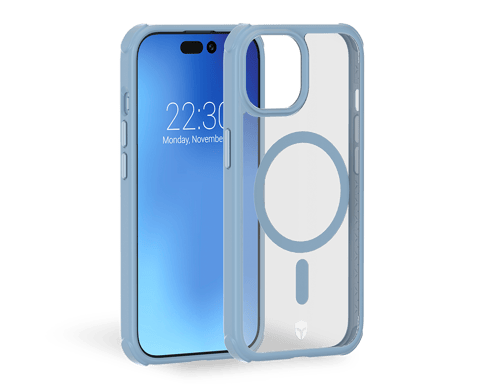 Coque Renforcée iPhone 15 Plus AIR FROST Compatible MagSafe Frost Bleue - Garantie à vie Force Case