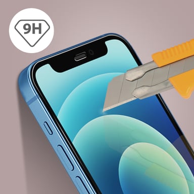Film iPhone 12 / 12 Pro Verre Trempé 9H Biseauté Antichoc X-One Transparent