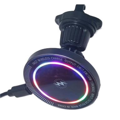 Roline Chargeur Sans Fil Voiture 15W Support Téléphone Magnétique