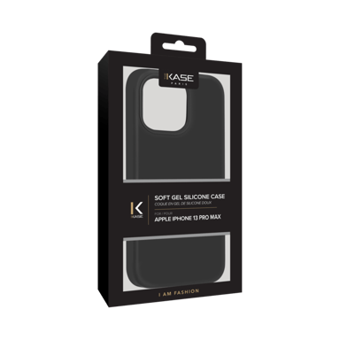 Funda de gel de silicona suave para Apple iPhone 13 Pro Max, negro satinado